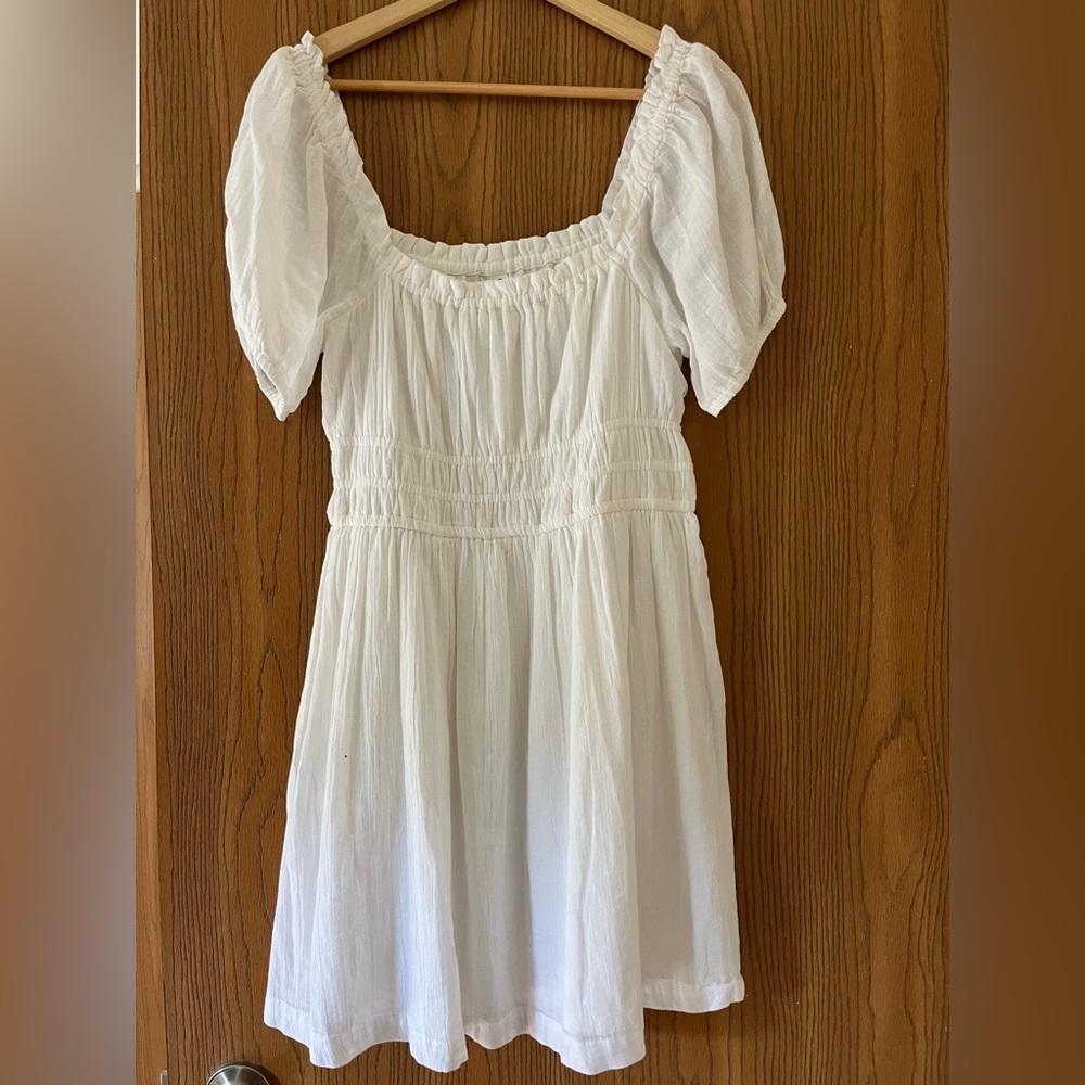 Flowy white dress